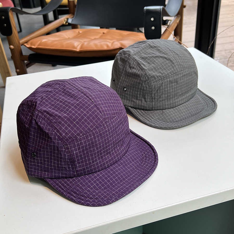 Corduroy Cap 5 Panel - 夏用速乾野球帽 レディース 軽量リップストップスポーツキャップ 通気性抜群 アウトドアランニングハット メンズ