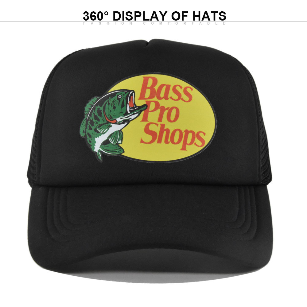 Trucker Cap Mesh - クラシックロゴトラッカーハット、白とライトブルーの通気性メッシュ野球帽、釣り用調節可能なアウトドアサンハット