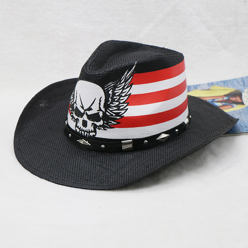 大人気！西部カウボーイハット、黒色のメンズ用アウトドアハット - Cowboy Hat Straw のレビューと価格