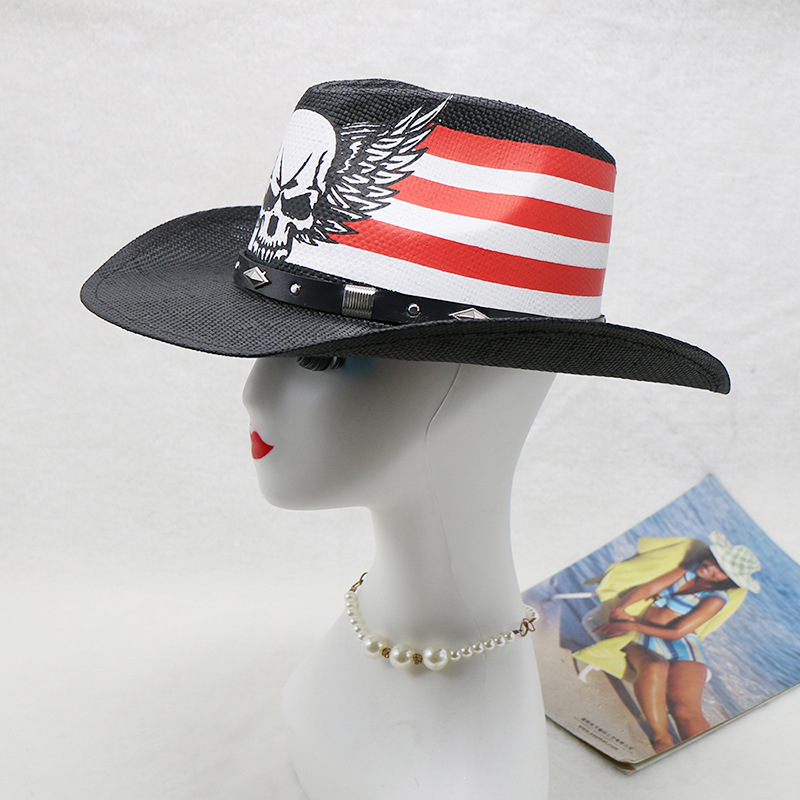 大人気！西部カウボーイハット、黒色のメンズ用アウトドアハット - Cowboy Hat Straw のレビューと価格