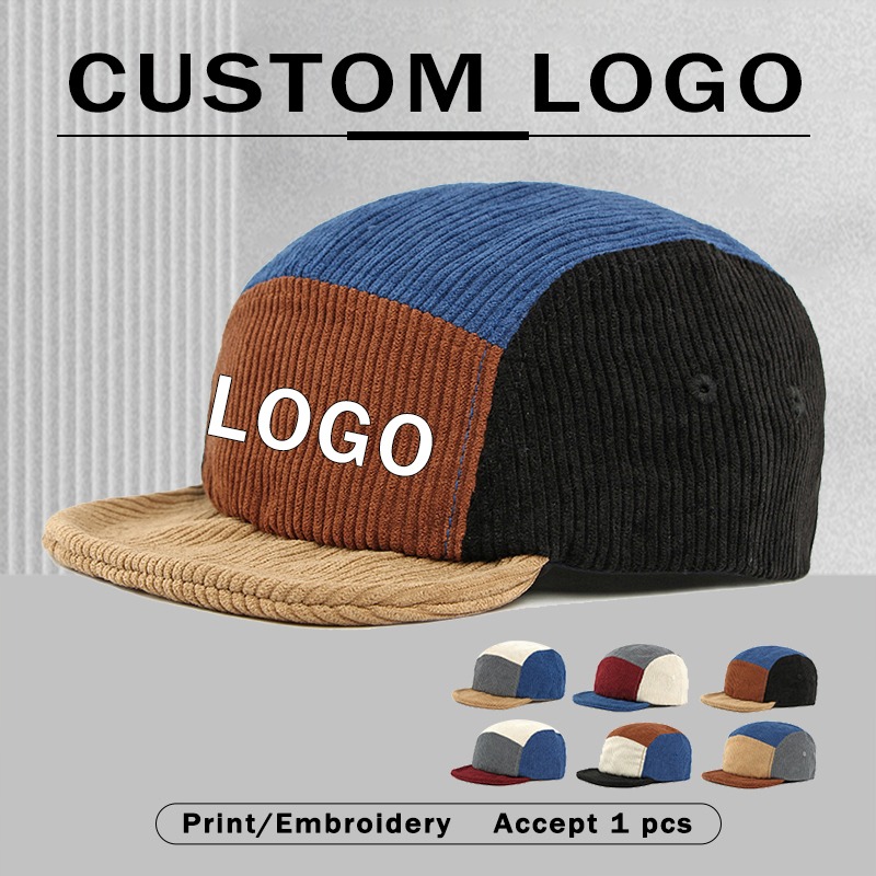 メンズ ヴィンテージ風 ショートブリム コーデュロイ 5パネ - Corduroy Cap 5 Panel のレビューと価格