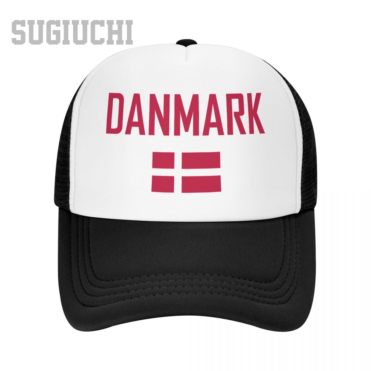 メッシュキャップ、デンマーク国旗とフォントがデザインされたト - Trucker Cap Mesh のレビューと価格
