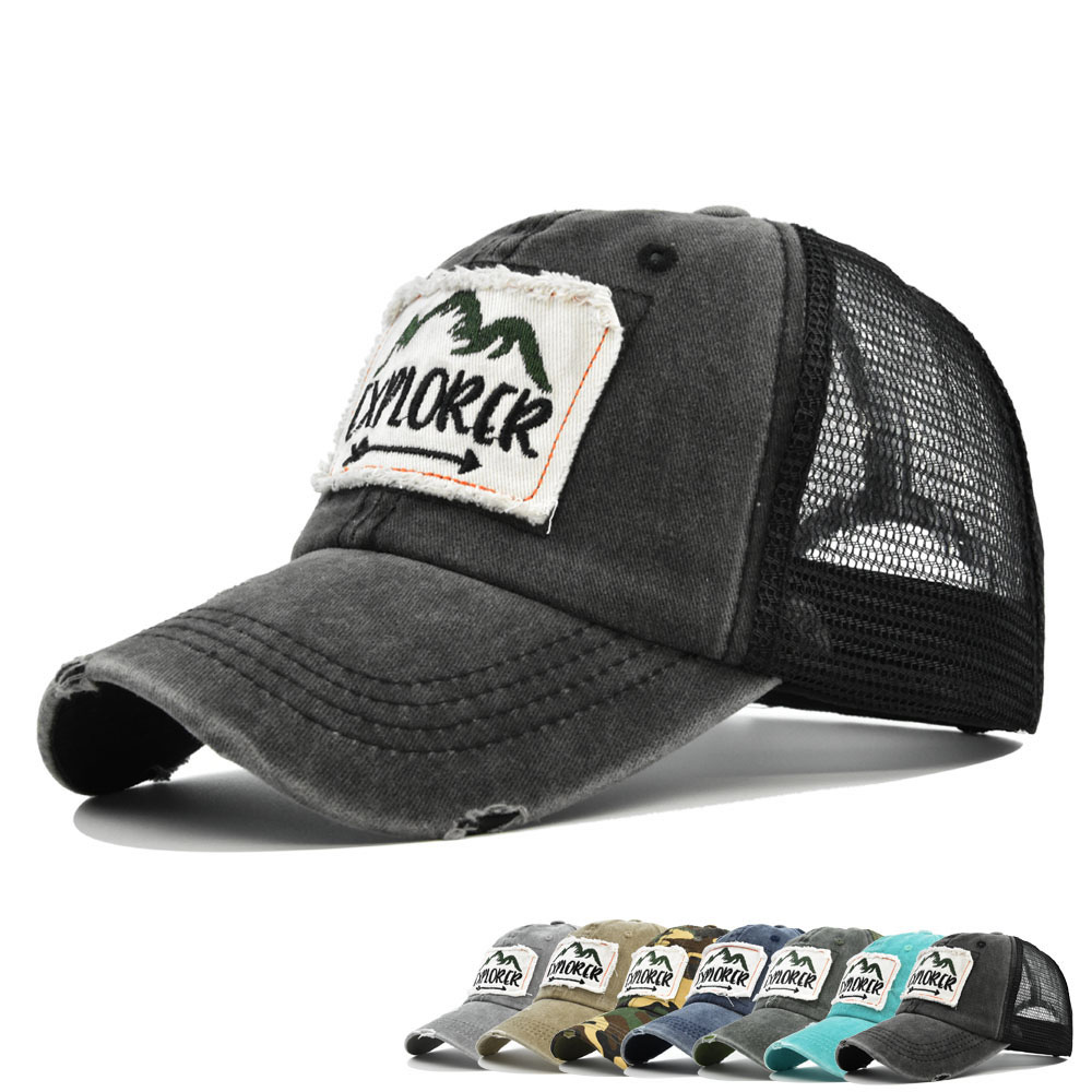 ストリートウェア文字刺繍メッシュ野球帽男性女性用通気性調節可 - Visor Sun Hat のレビューと価格