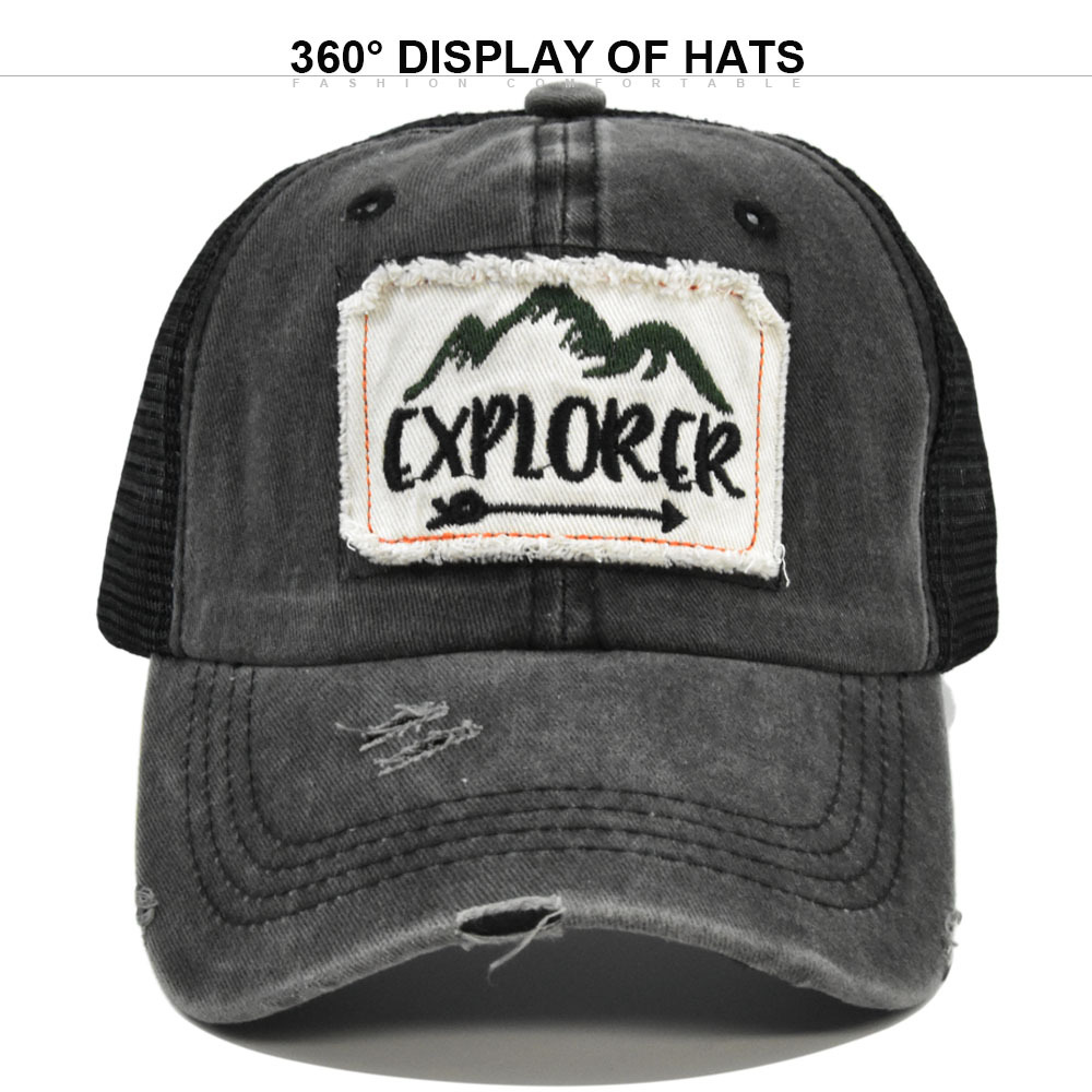 ストリートウェア文字刺繍メッシュ野球帽男性女性用通気性調節可 - Visor Sun Hat のレビューと価格