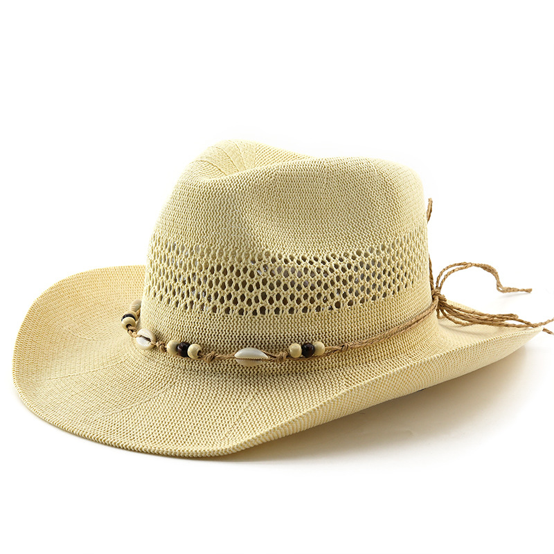 2026 新しい夏中空アウト通気性のある麦わら帽子フェドーラ - Cowboy Hat Straw のレビューと価格