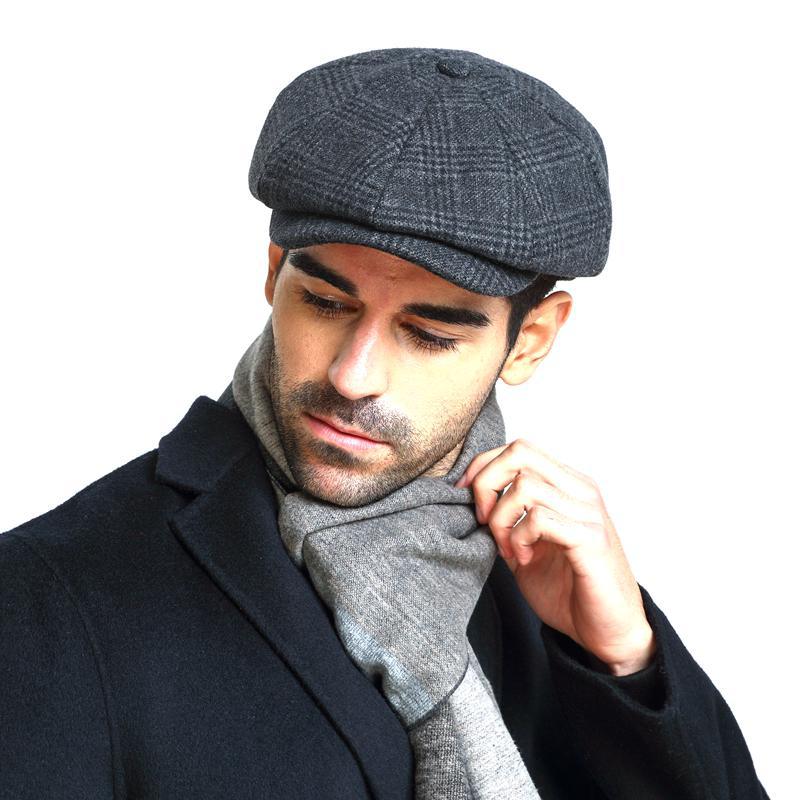 男性用の大きな頭のキャップ,クラシックな特大のキャップ,ギャ - Newsboy Cap Ivy のレビューと価格