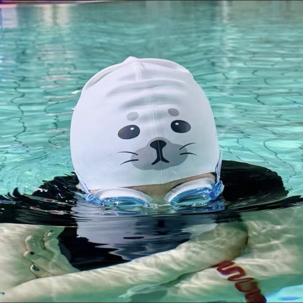 かわいい防水シリコン水泳キャップ速乾性漫画水泳帽子面白い快適 - Swim Hat Silicone のレビューと価格