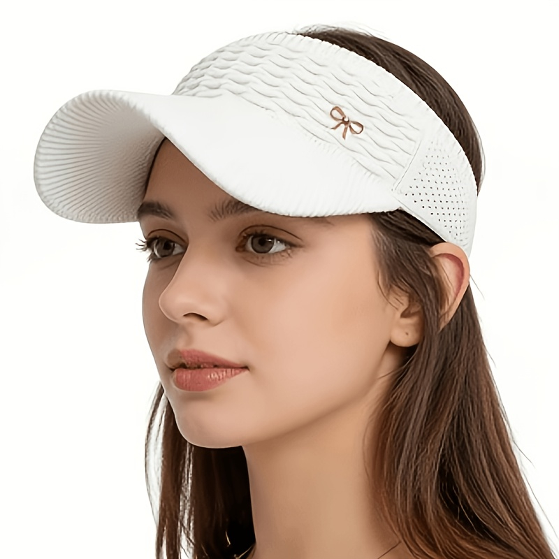 通気性のあるオープン トップ バイザーキャップ レディース  - Visor Sun Hat のレビューと価格