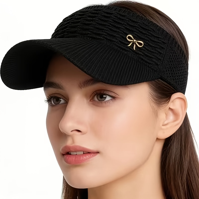 通気性のあるオープン トップ バイザーキャップ レディース  - Visor Sun Hat のレビューと価格