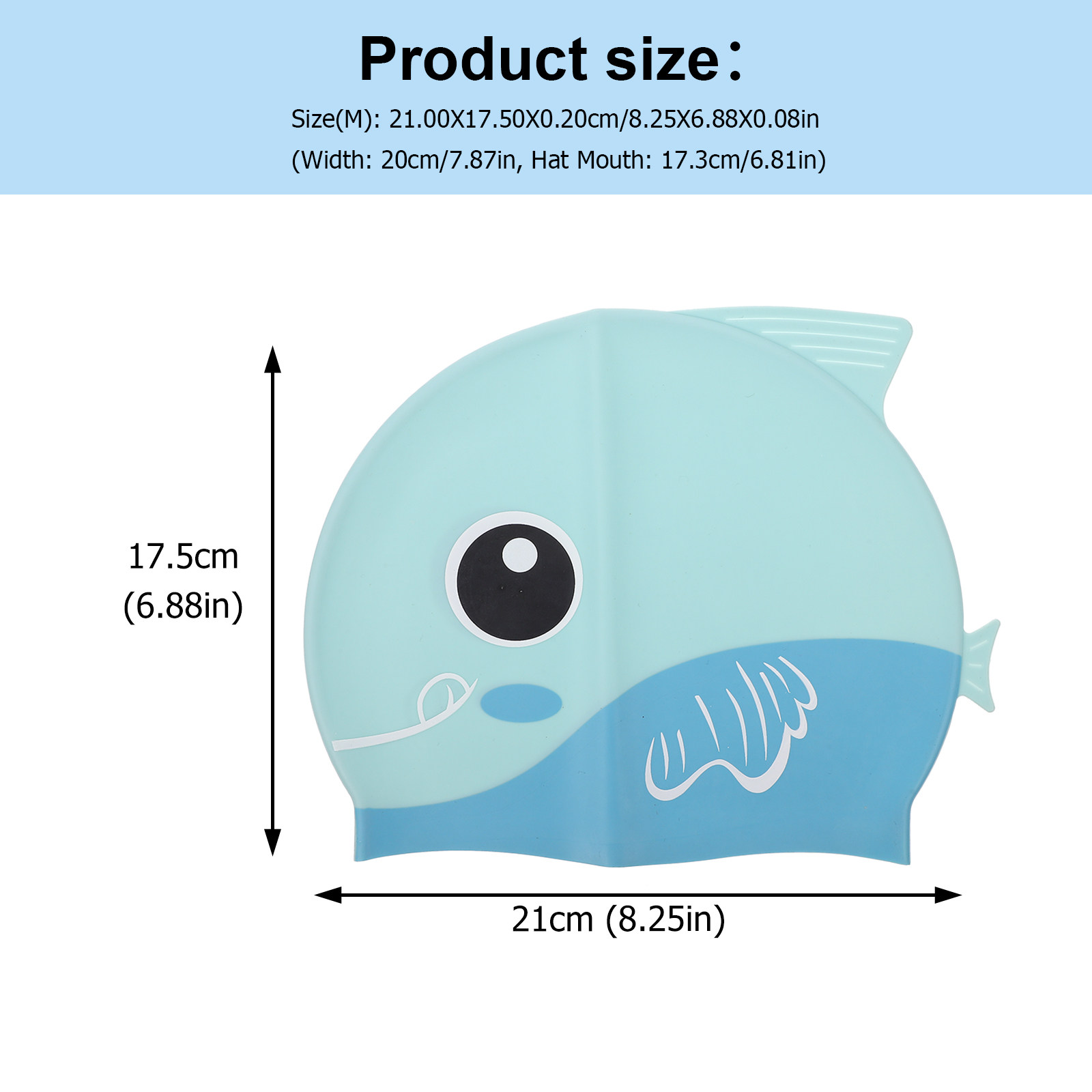 子供用シリコン製スイムキャップ。つばが長く、防水性があり、軽 - Swim Hat Silicone のレビューと価格