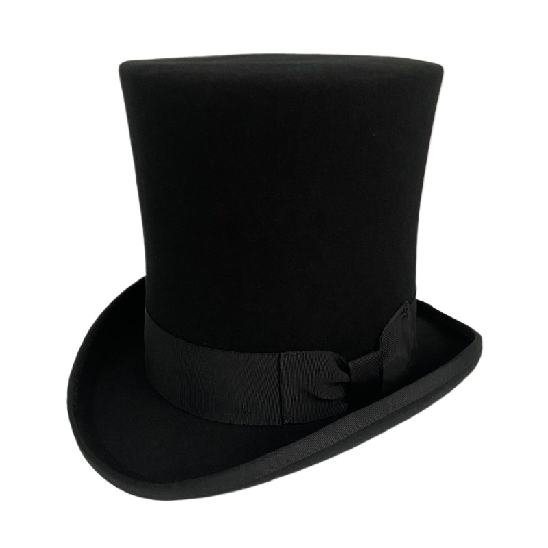 ブラックウールフェルトシルクハットメンズフォーマルビクトリア - Fedora Hat Wool のレビューと価格