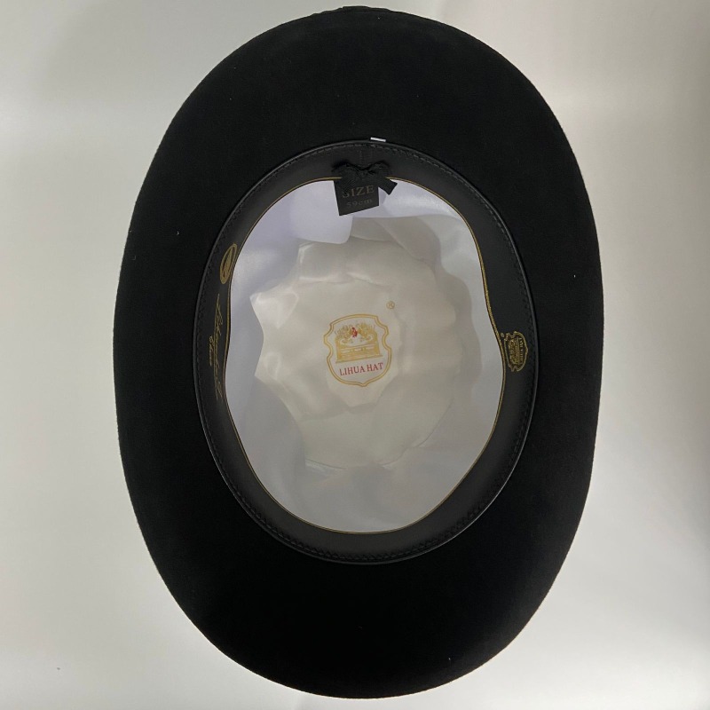 ブラックウールフェルトシルクハットメンズフォーマルビクトリア - Fedora Hat Wool のレビューと価格