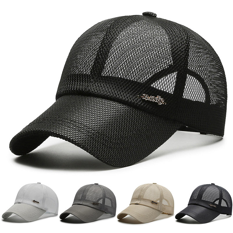 カナダ夏男性用レターメッシュ野球帽スポーツサンバイザー通気性 - Visor Sun Hat のレビューと価格